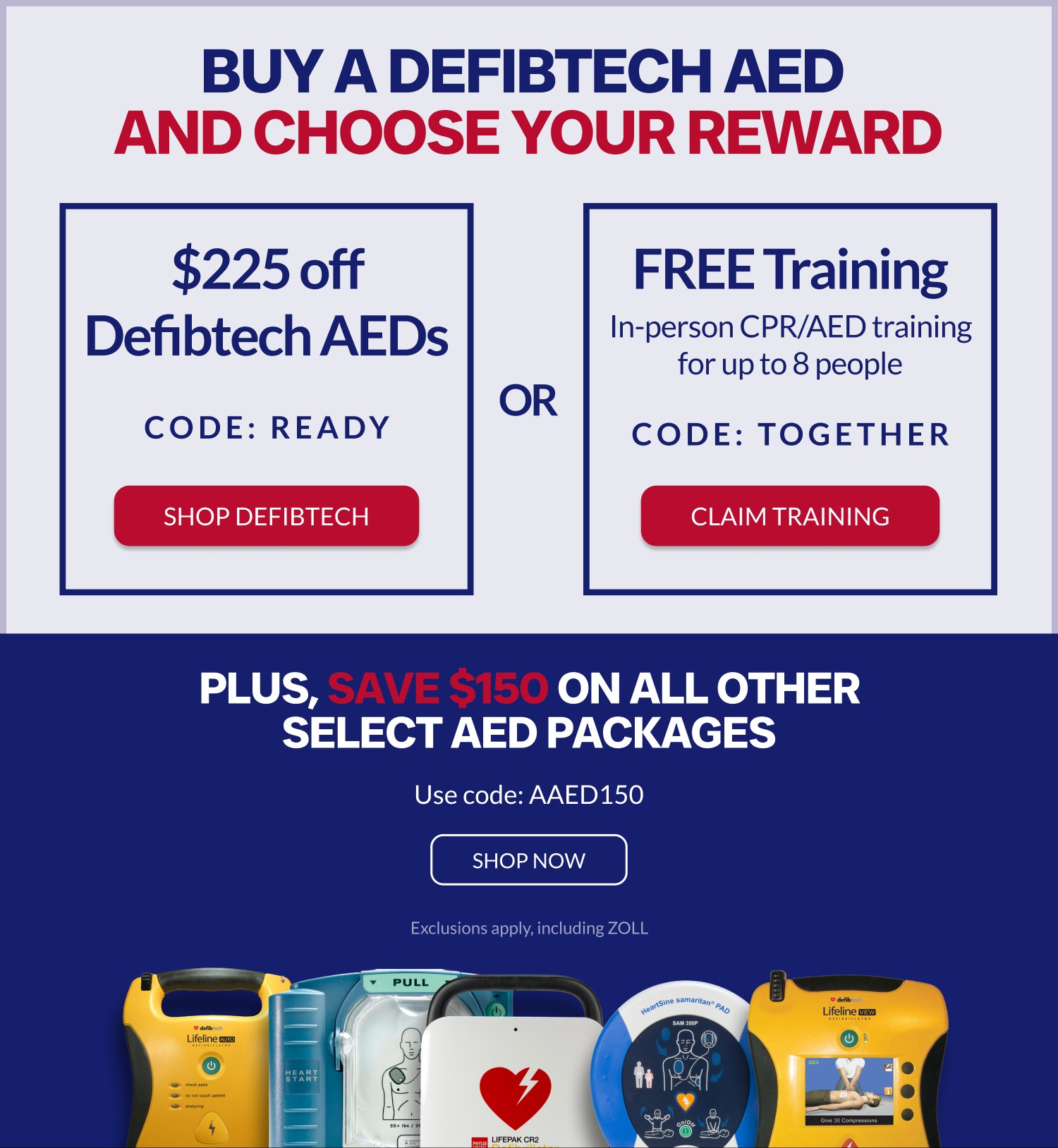 AED July Sale