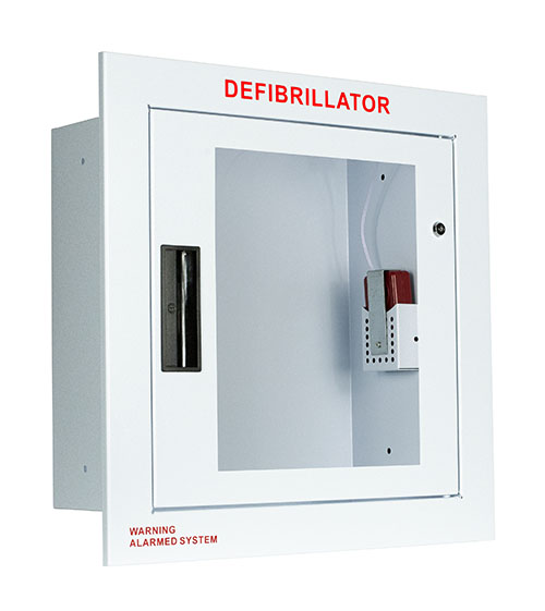 Fully-Recessed Wall AED Defibrillator Cabinet