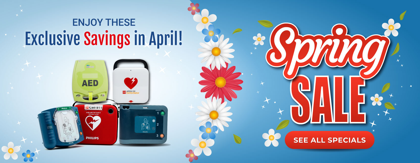 Buy an AED Device - AED Defibrillators April 2024 Spring Sale