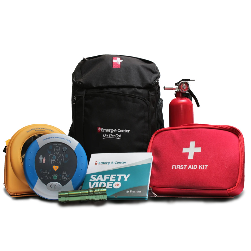AED and First Aid Safety Mobile Bag